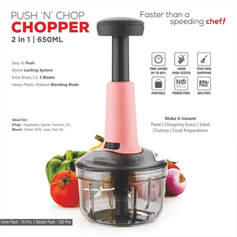 Hand Push Chopper 600ml